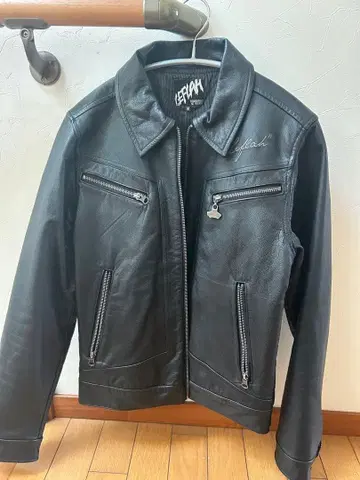 LEFLAH 블랙 가죽 자켓 M