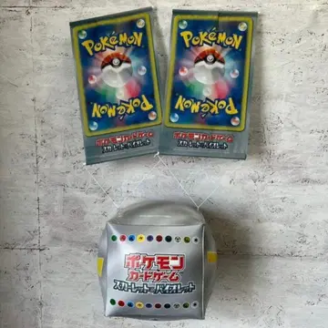 피카츄 매장 홍보용 큐브 & 태피스트리 세트 포켓몬 카드 포켓몬