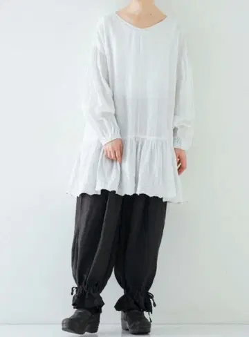 nest Robe 린넨 스캘럽 튜닉