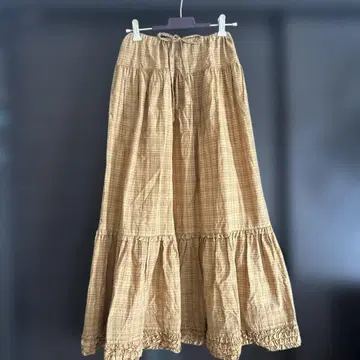 핑크하우스 플레어 스커트 코튼