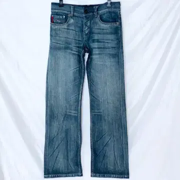 A|X 아르마니 체인지 데님 팬츠 빨간색 스티치 32