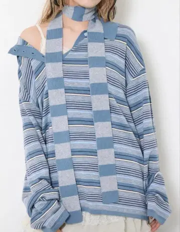 SLY HG KNIT ASYMMETRY 상의