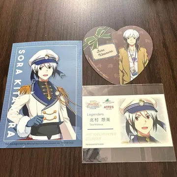 아이돌 마스터 SideM 키타무라 소라 시 파라 코스터 명함풍 스티커
