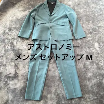 아스트로노미 남성용 셋업 M 얇은 소재 자켓 투 턱 팬츠