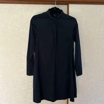 COS 네이비 셔츠 원피스 긴팔