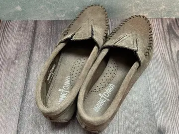 [ 새상품 ] MINNETONKA 그레이 모카신 5 (US)