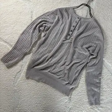 언타이틀 리브 니트 헨리넥 사이즈 2 베이지