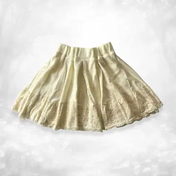 레어 페어리 그런지 코코아 케트 절개 디자인 플레어 스커트