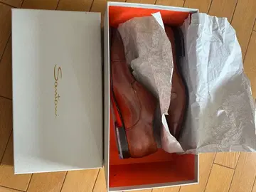 산토니 더블 몽크 신발 가죽 신발 UK7.5