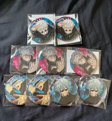 주술회전 고죠 사토루 캔뱃지 세트 3