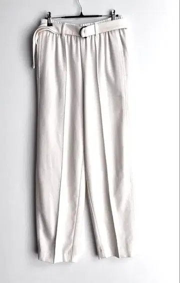 LACOSTE 화이트 와이드 팬츠 34 화이트