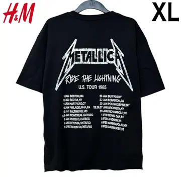 새상품 H&M x METALLICA 메탈리카 콜라보 밴드 T셔츠 XL