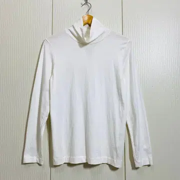 MARGARET HOWELL 코튼 실크 하이넥 티셔츠