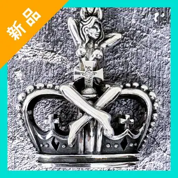 저스틴 데이비스 지르코니아 장식 비너스 크라운 목걸이 (클리어)