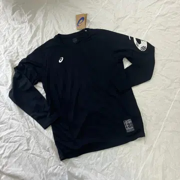 미사용 새상품 아식스 XL 사이즈 긴팔 T셔츠 롱티 블랙 흡한속건