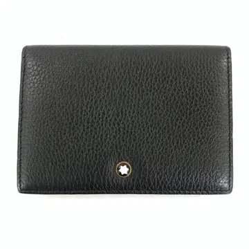 새상품급 MONTBLANC 몽블랑 가죽 카드 케이스 패스 케이스 블랙