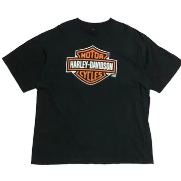 할리데이비슨 t셔츠 캐나다제 XL 로고t 백 프린트 없음 단면