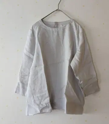 무인양품 미착용 린넨 7부 소매 셔츠