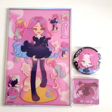 에이리언 스테이지 미지 아크릴 블록 캔뱃지 아크릴판 중국 한정판