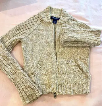 아바크롬비&피치 베이지 계열 니트 자켓 긴팔