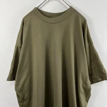 데드스탁 USA 구제 의류 밀리터리 폴리 T셔츠 카키