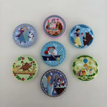 디즈니 자수 캔뱃지 7개 세트