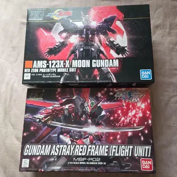 HG 문 건담 & 건담 아스트레이 RED FRAME