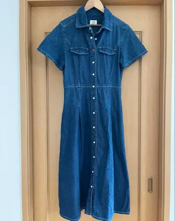 코지마 데님 반팔 원피스 (표기 S, M 사이즈감)