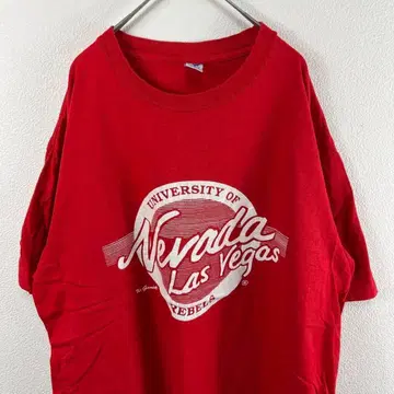 USA제 90s las vegas 싱글 스티치 T셔츠 빨간색