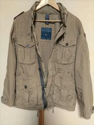 TOMMY HILFIGER 베이지 밀리터리 자켓 XL M-65