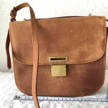 O MY BAG 브라운 가죽 숄더백