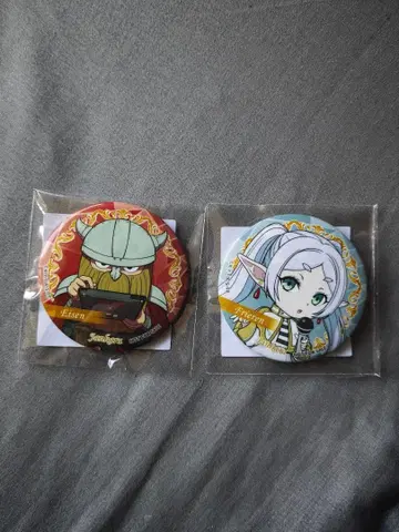 [ 새상품 ] 2점 쟌카라 x 장송의 프리렌 콜라보 캔뱃지