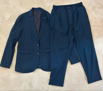 STUDIOUS 남성용 셋업 그린 자켓 테이퍼드 팬츠