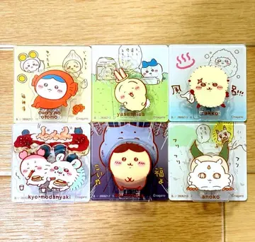 치이카와 아크릴 장면 클립 비스킷 6개 세트