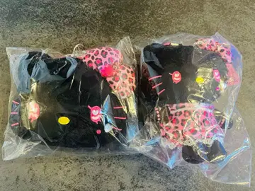 헬로키티 페이스 낚시릴 교통카드 지갑 동전 지갑 블랙