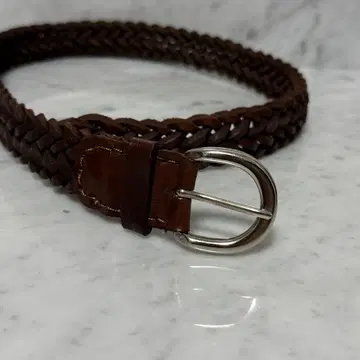 빈티지 올드 빈티지 가죽 천연 가죽 메쉬 벨트 웨빙 벨트