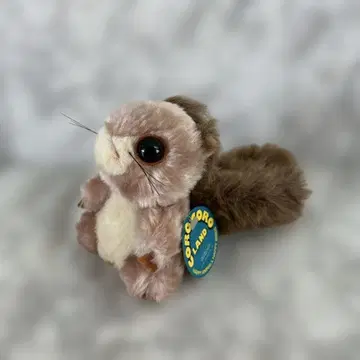 세키구치 다람쥐 봉제 인형 약 높이 12cm 쇼와 레트로