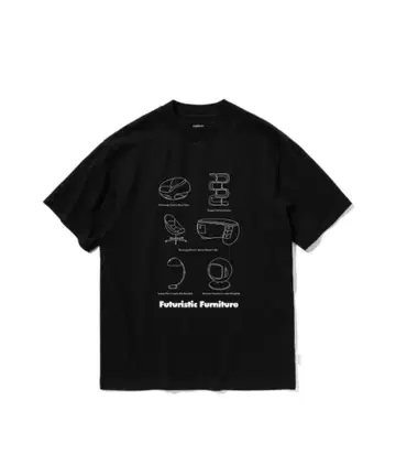 clesste 'Futuristic furniture' 프린트 티셔츠