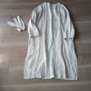 개럴개런트 린넨 절개 겉옷 코트 원피스 린넨 100%