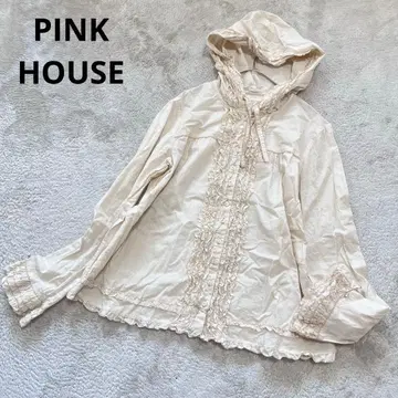 컨디션 최상 핑크하우스 피코프릴 후드 블라우스 셔츠