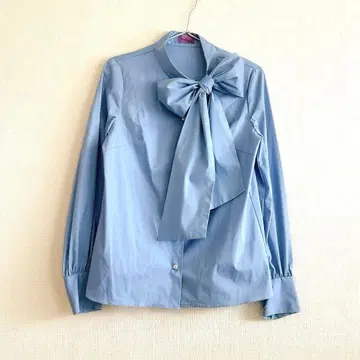 Anne Coquine 앙코키누 보타이 블라우스 리본 셔츠