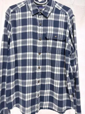 Patagonia 파타고니아 체크 셔츠 오가닉 코튼 긴팔 M 사이즈
