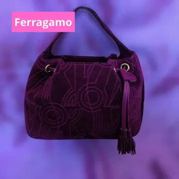Ferragamo 페라가모 다크 퍼플 미니 핸드백