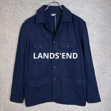 LANDS'END 4 포켓 자켓 네이비 울