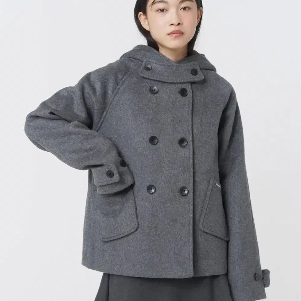 No signs of use] Miseki Seoul hoodie long duffle coat #미세키서울 