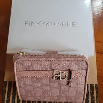 PINKY&DIANNE 이단 접이식 지갑 핑크