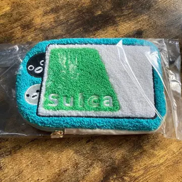 Suica 펭귄 사가라 자수 파우치 힐끗 빼꼼