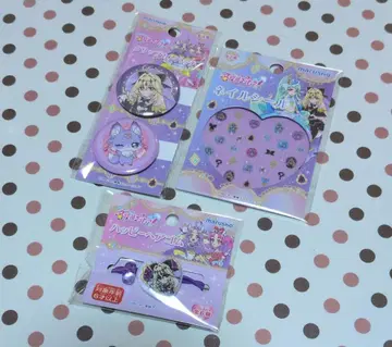 명탐정 프리큐어 클립 배지 네일씰 머리끈 3종 세트