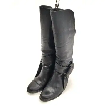 긴자 카네마츠 가죽 이탈리아제 롱 부츠 361/2 9443