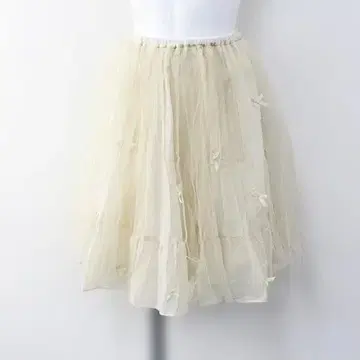 Bilitis dix-sept ans 비리티스 스커트 리본 아이보리